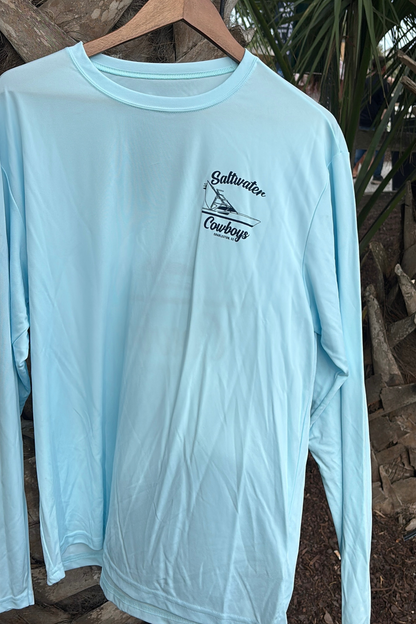 SWC BOAT LONG SLEEVE TEE - BLUE