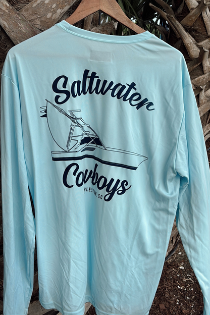 SWC BOAT LONG SLEEVE TEE - BLUE