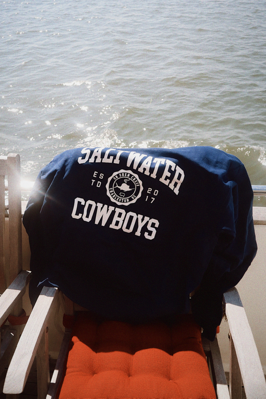 NAVY VARSITY CREWNECK